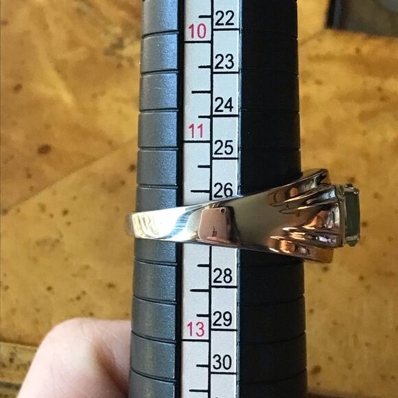 Natural Grandidierite Sterling Silver Men’s Ring Size 12 - Picture 7 of 8